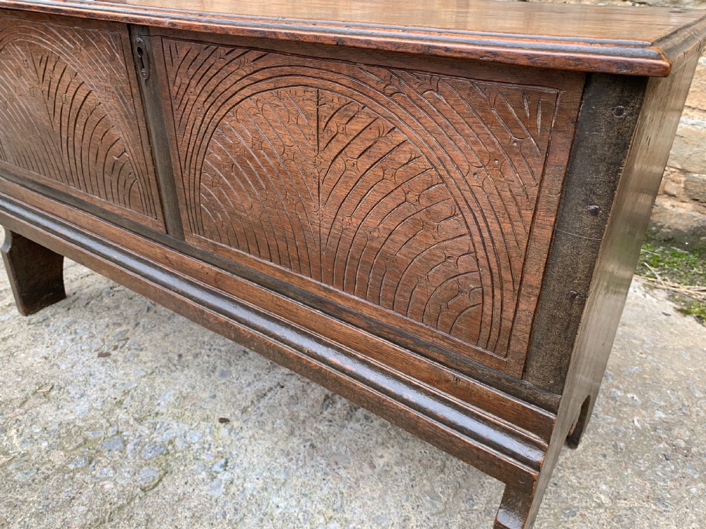 Small 17th Century Oak Coffer View XXIX