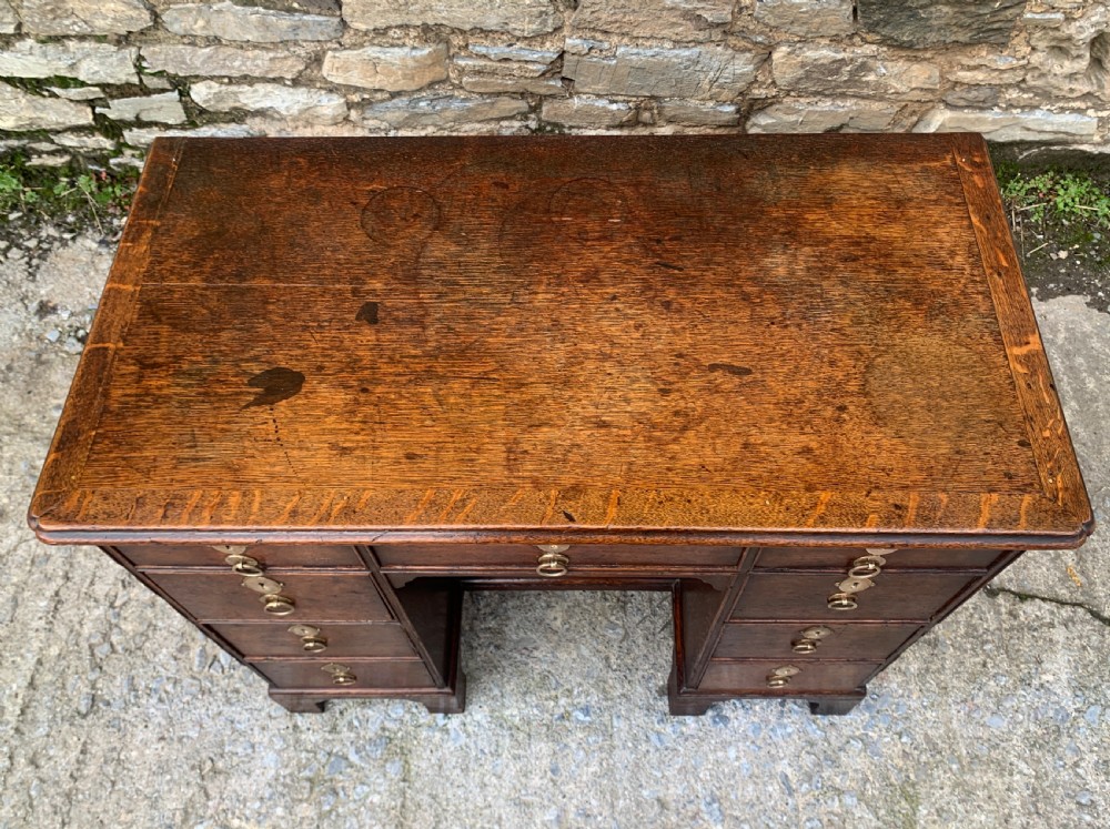 18th Century Georgian Oak Kneehole Desk View III
