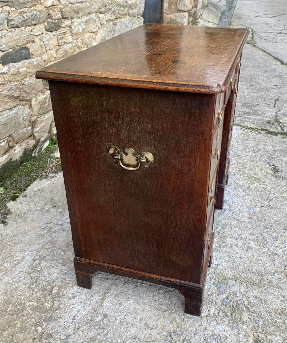 18th Century Georgian Oak Kneehole Desk View IV