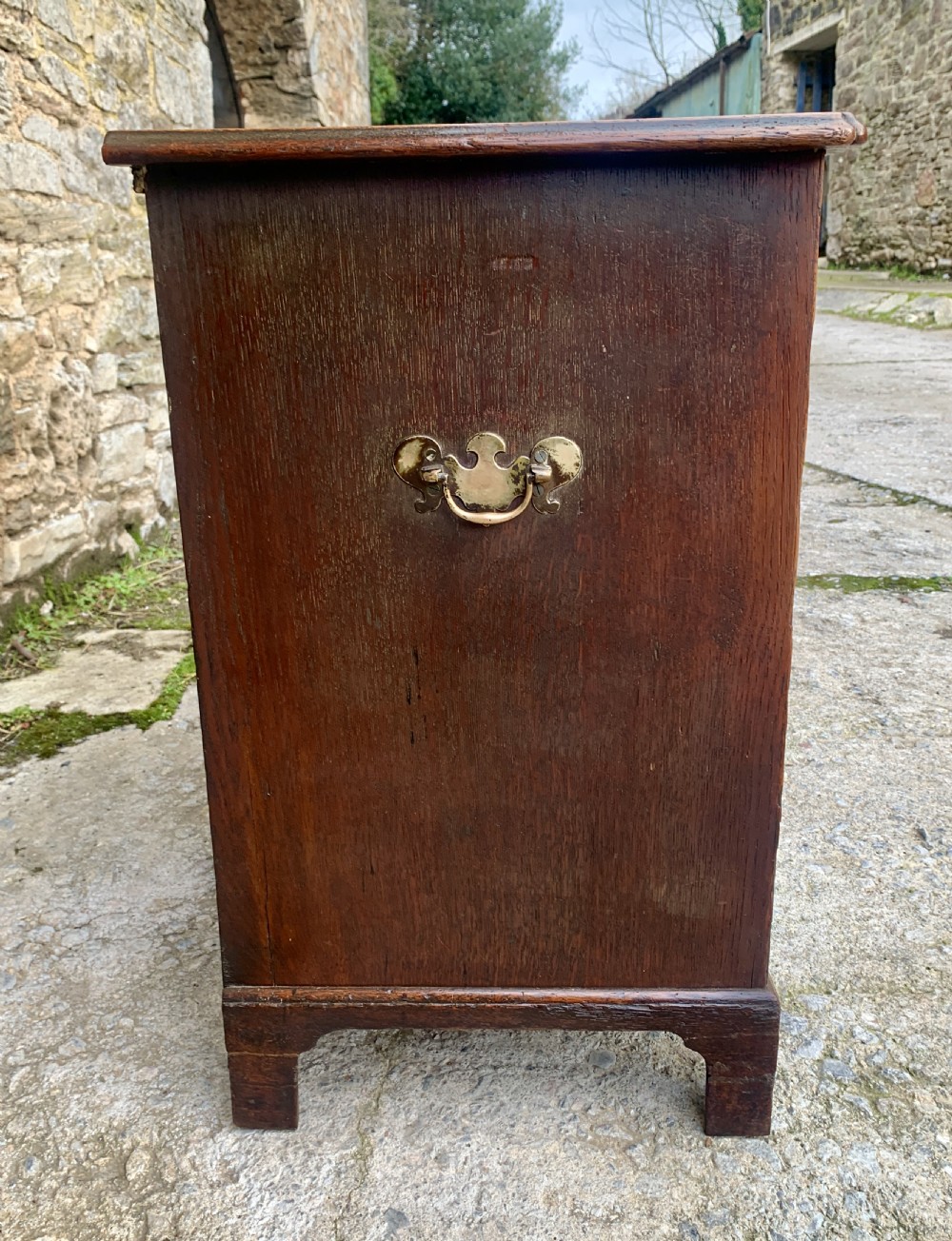18th Century Georgian Oak Kneehole Desk View VII