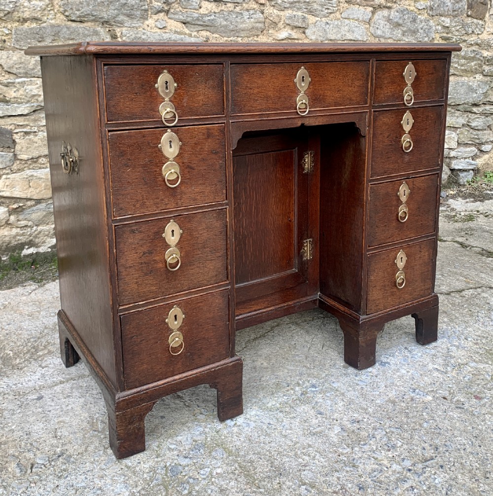 18th Century Georgian Oak Kneehole Desk View VIII