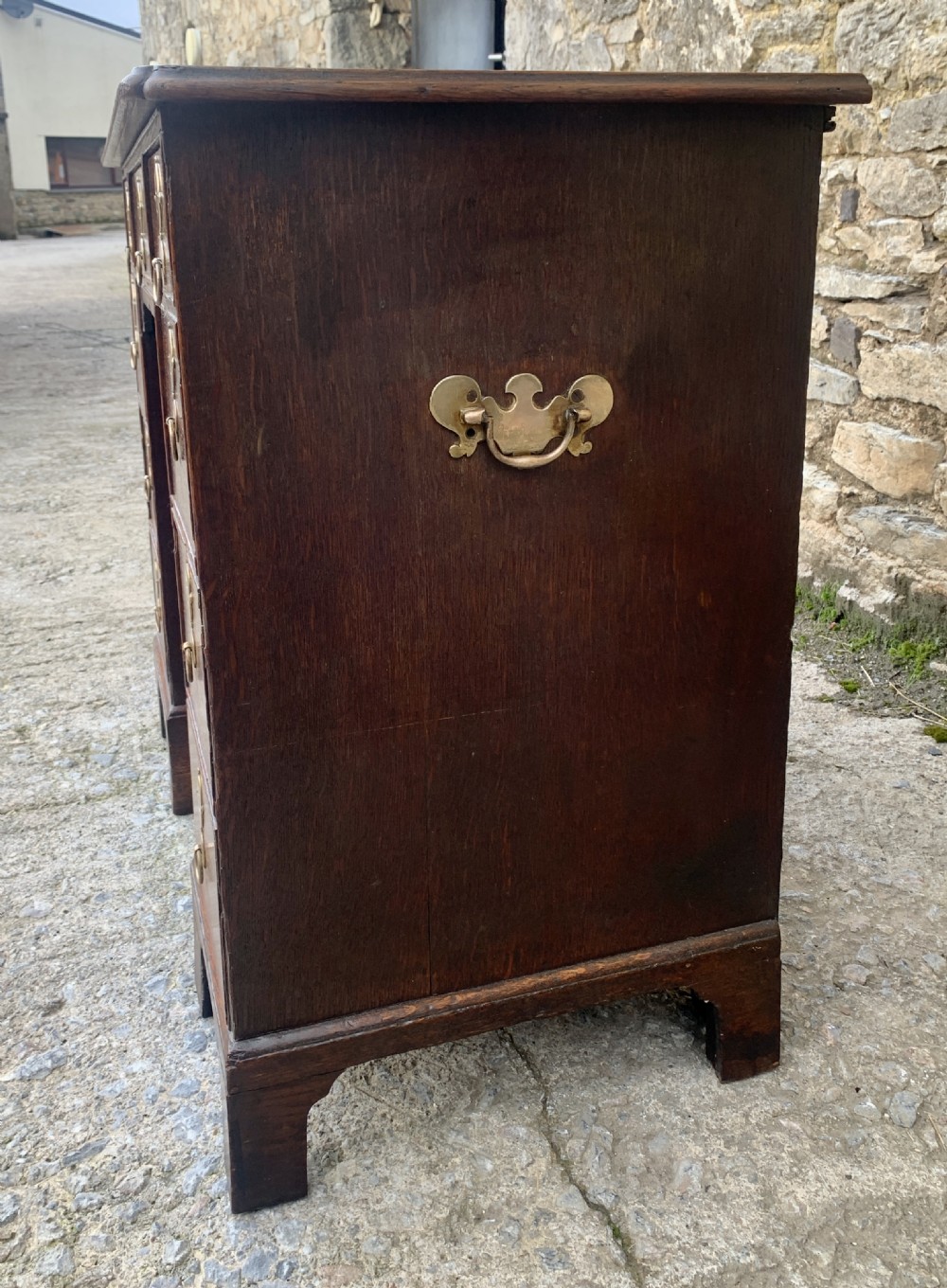 18th Century Georgian Oak Kneehole Desk View XII