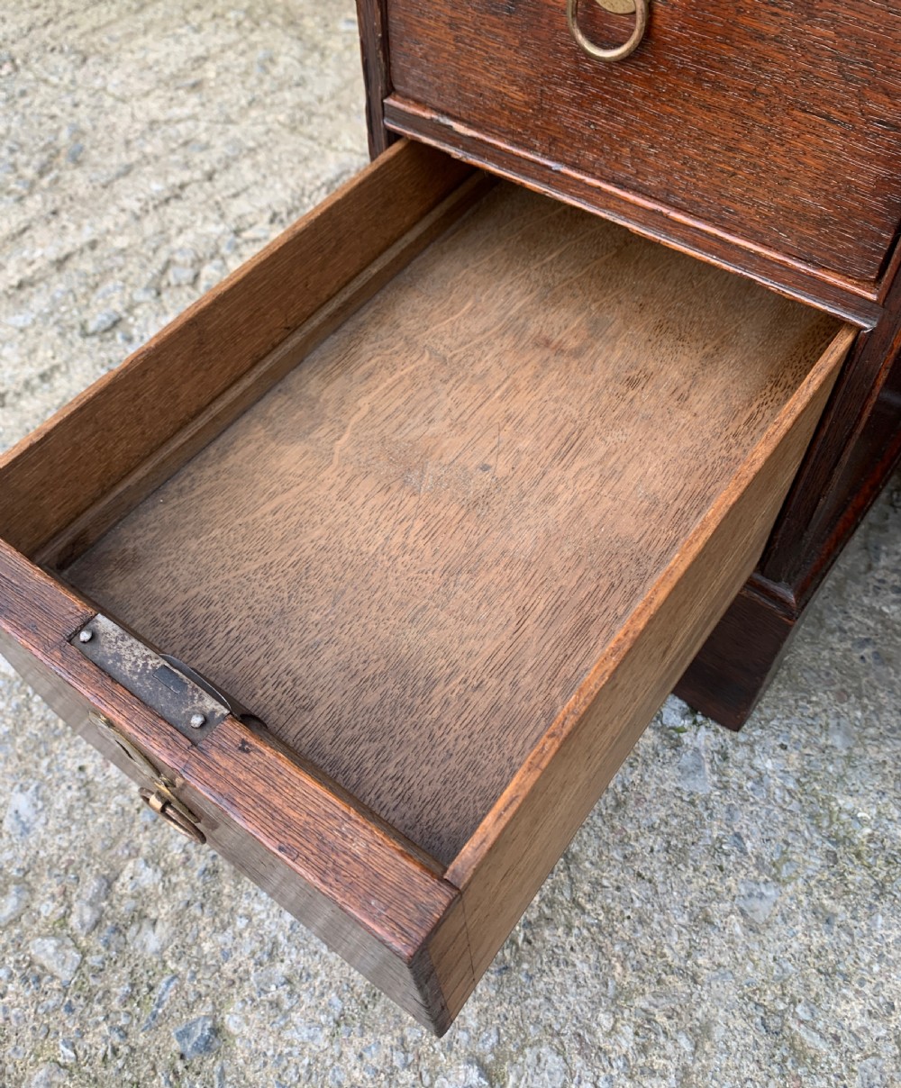 18th Century Georgian Oak Kneehole Desk View XVII