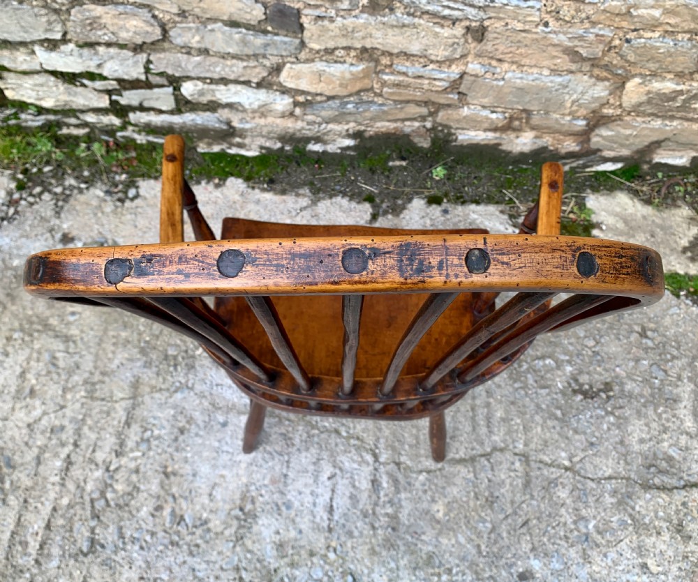 Primitive 18th Century Westcountry Windsor Chair View X