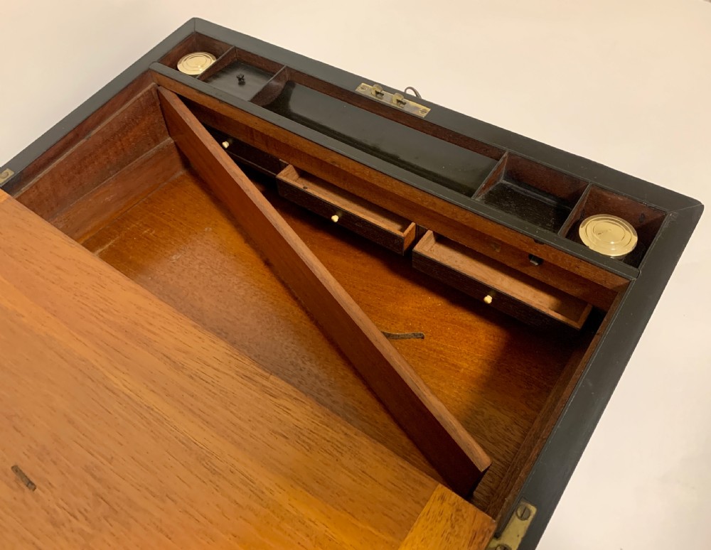 Victorian Rosewood Brass Bound Writing Slope View XII