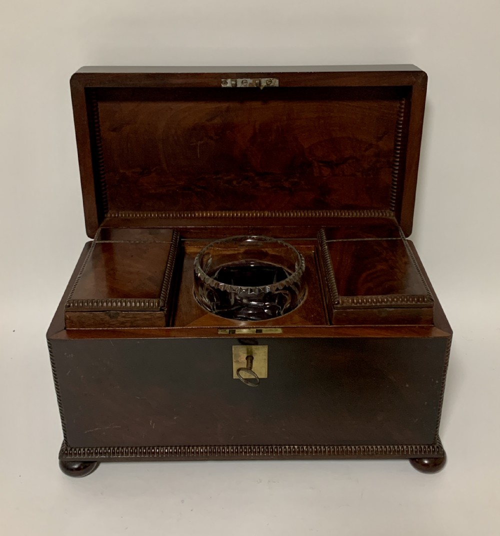 Antique Regency Rosewood Tea Caddy