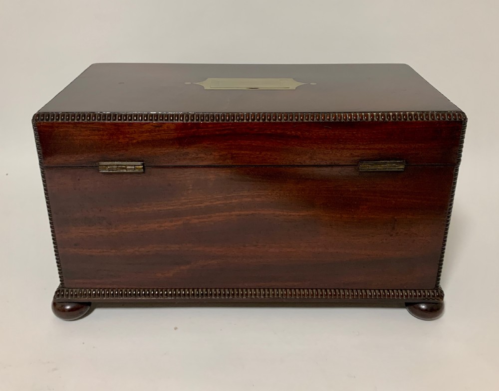 Antique Regency Rosewood Tea Caddy View V