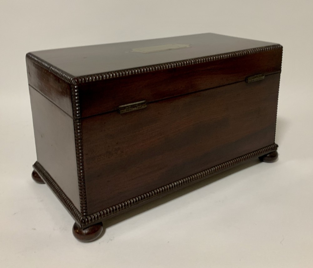 Antique Regency Rosewood Tea Caddy View VI