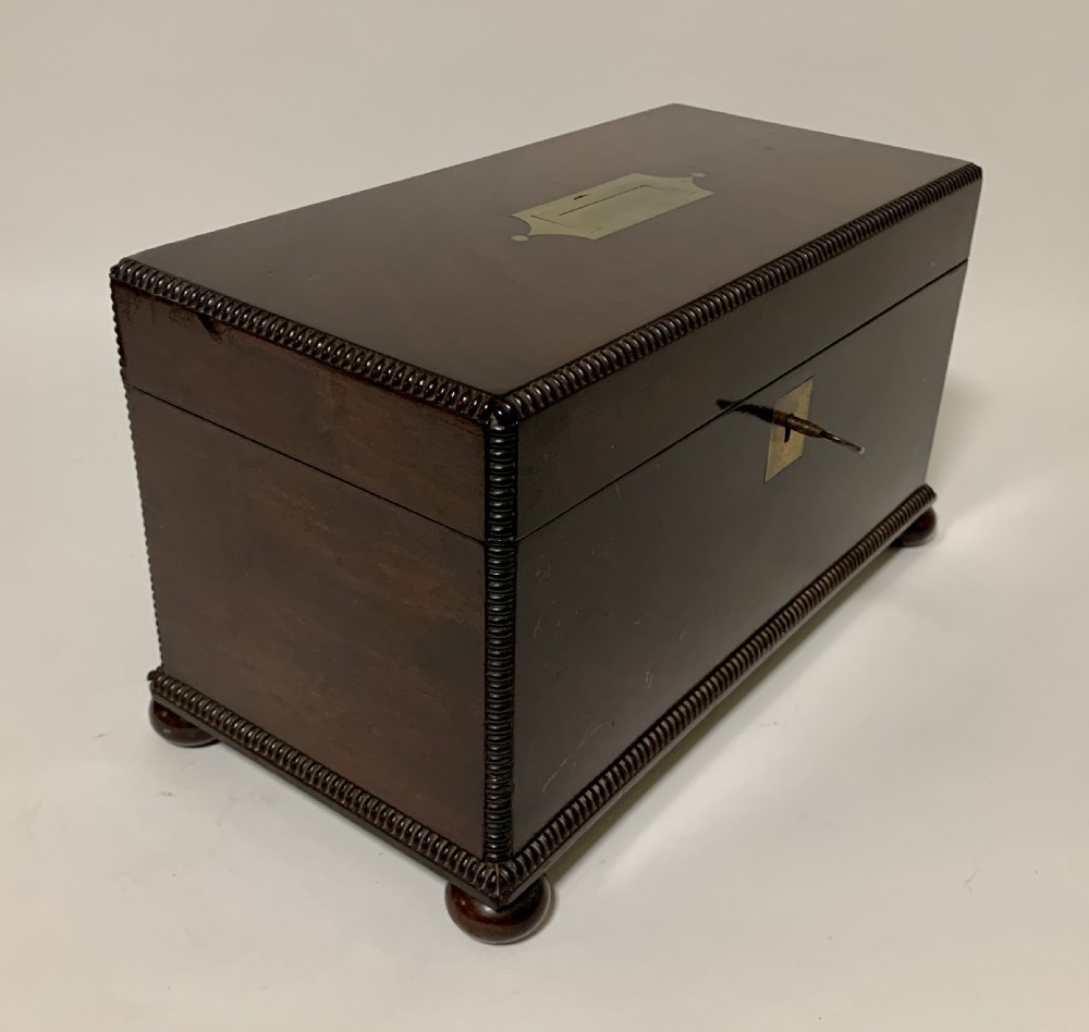 Antique Regency Rosewood Tea Caddy View IX