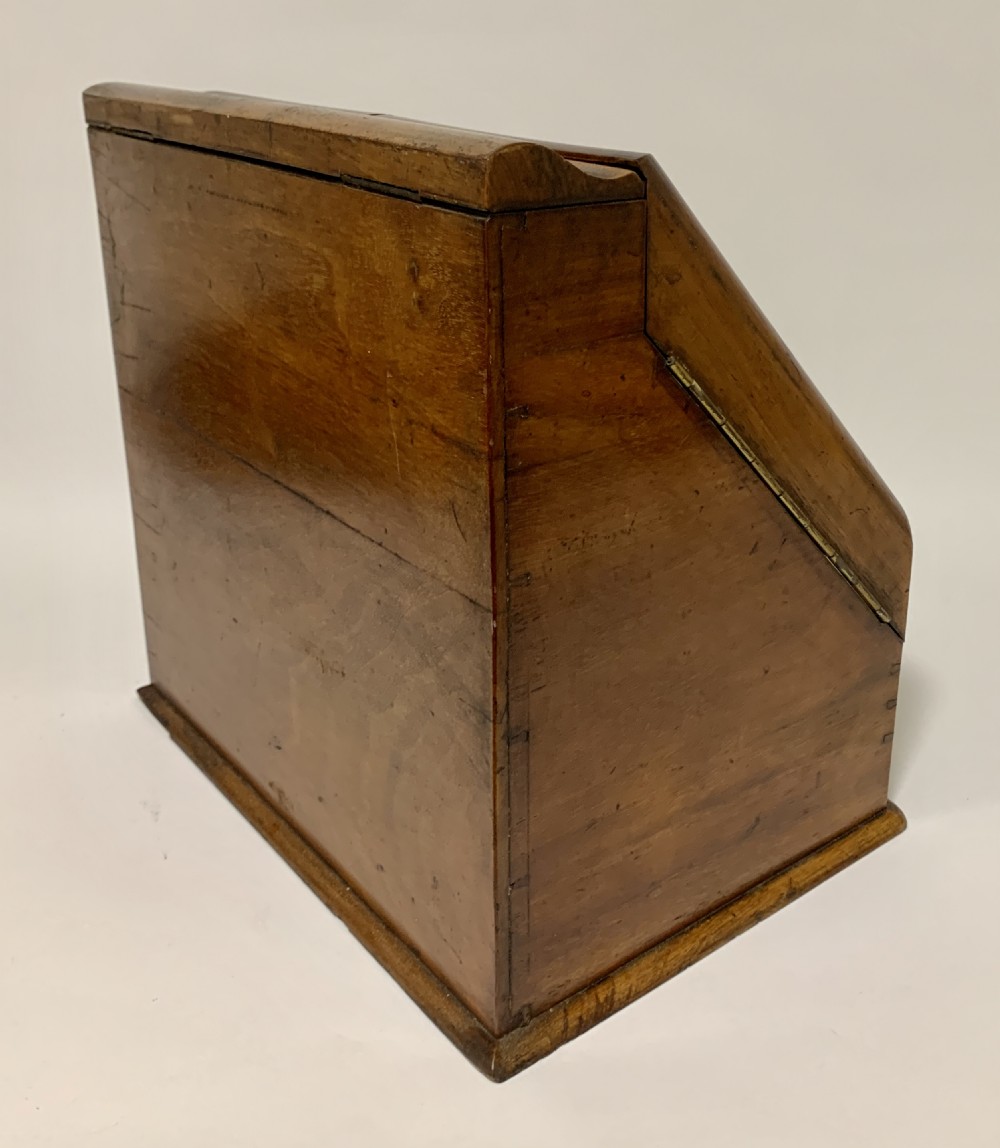 Victorian Burr Walnut Stationery Cabinet with Calendar View V