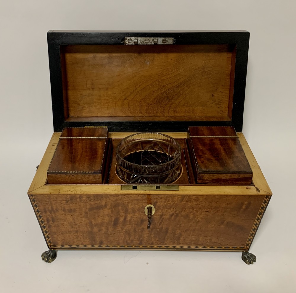 Regency Mahogany Sarcophagus Tea Caddy