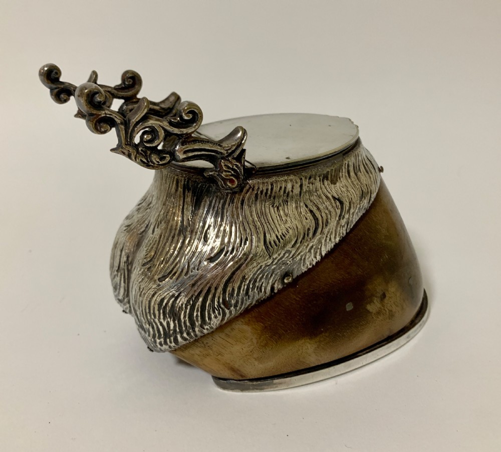 Antique Rowland Ward Horse Hoof Inkwell View VII