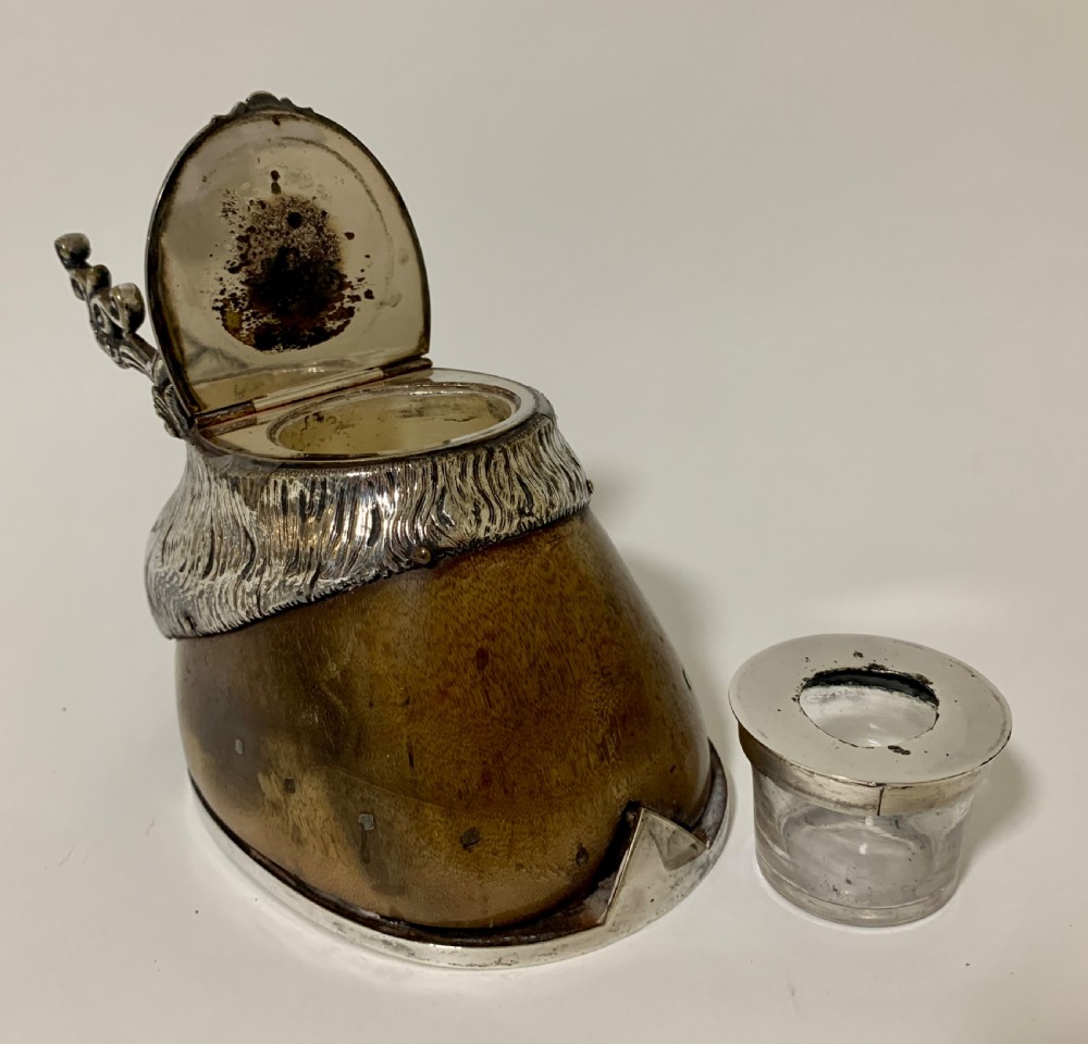 Antique Rowland Ward Horse Hoof Inkwell View XIII