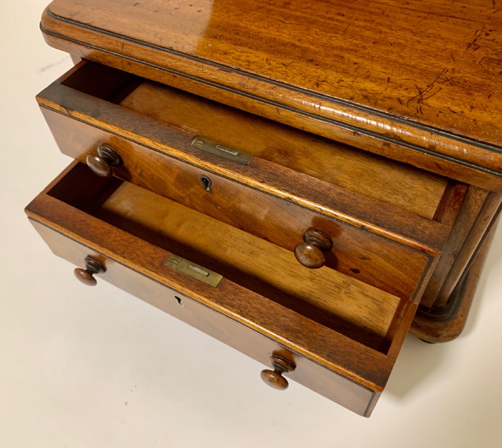Victorian Mahogany Apprentice Chest View V