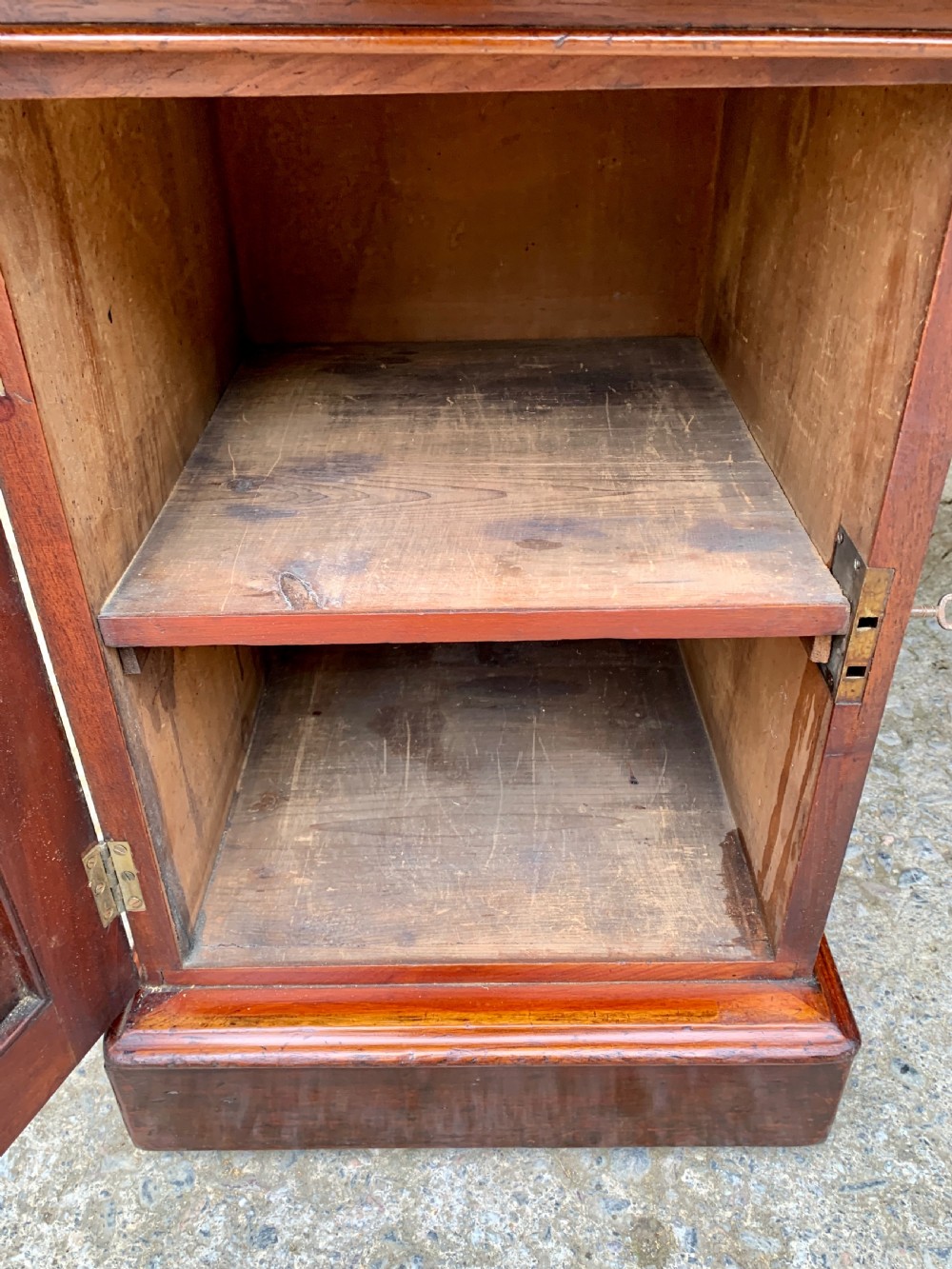 Large Victorian Mahogany Partners Desk View XII