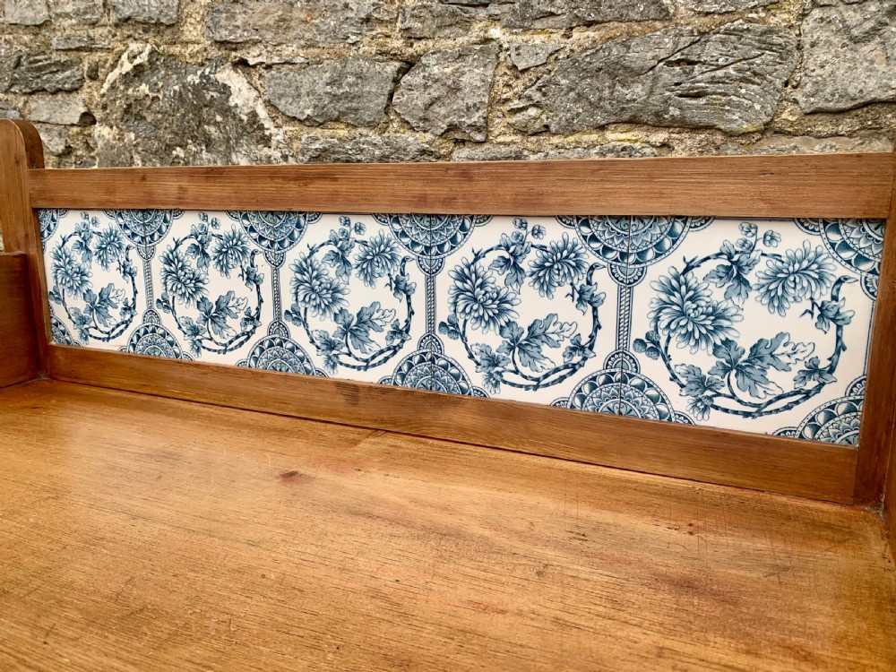 Antique Pine Tiled Washstand View VI