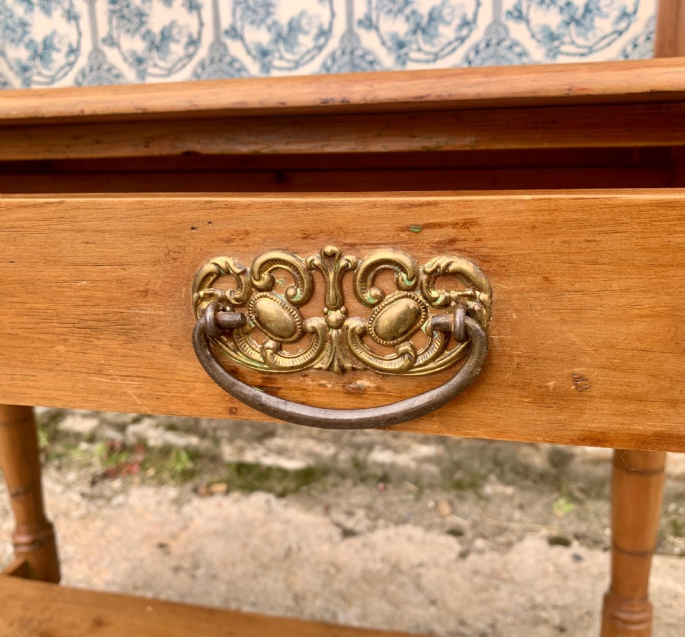 Antique Pine Tiled Washstand View XV