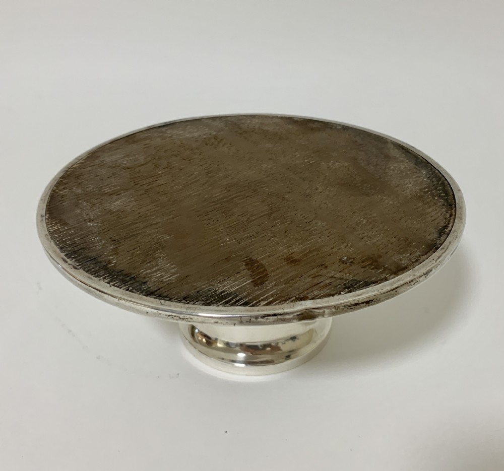Antique Silver Capstan Inkwell View XI