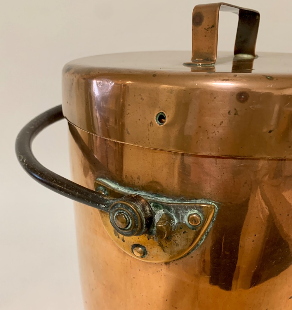 Large Antique Copper Cooking Pot View VIII