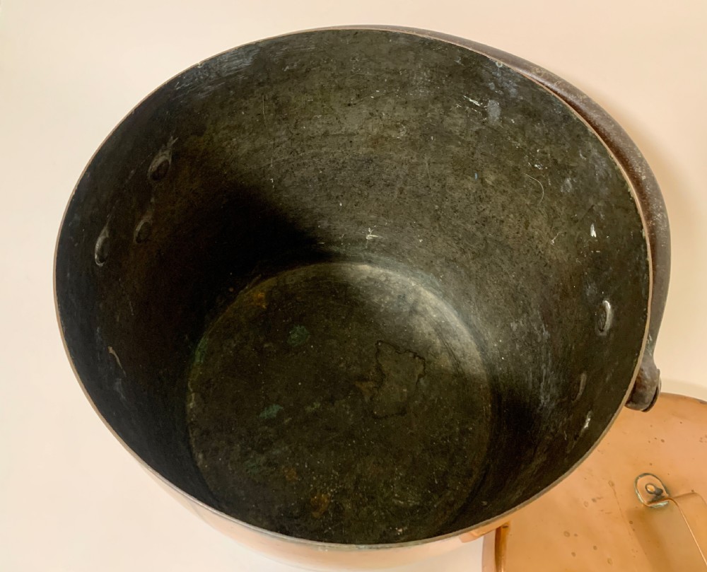 Large Antique Copper Cooking Pot View XII