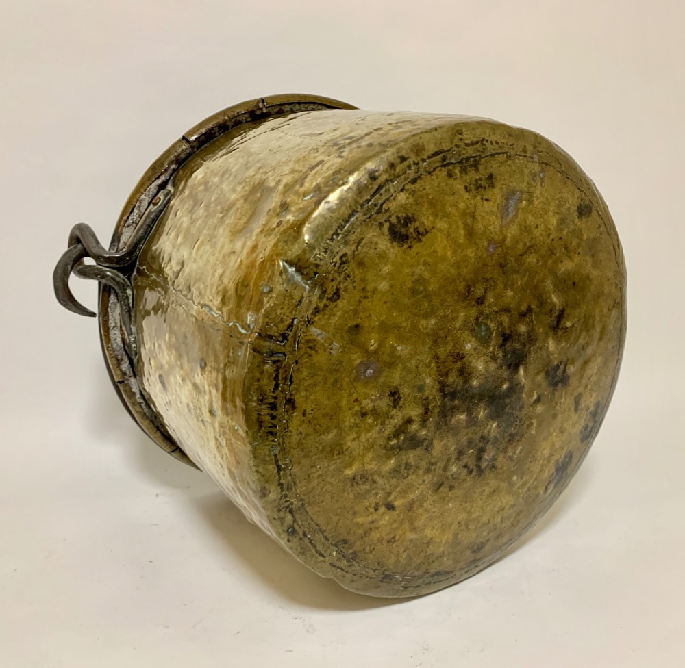 Large Antique Brass Cauldron View XV