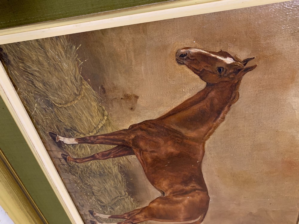 Oil on Canvas Portrait of a Horse  View III