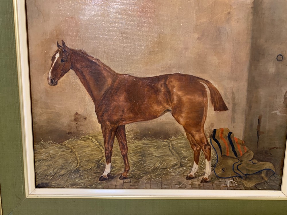 Oil on Canvas Portrait of a Horse  View IV