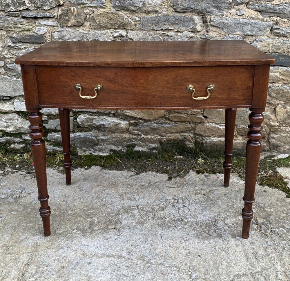 Antique Mahogany Side Table with Lift Up Top View III