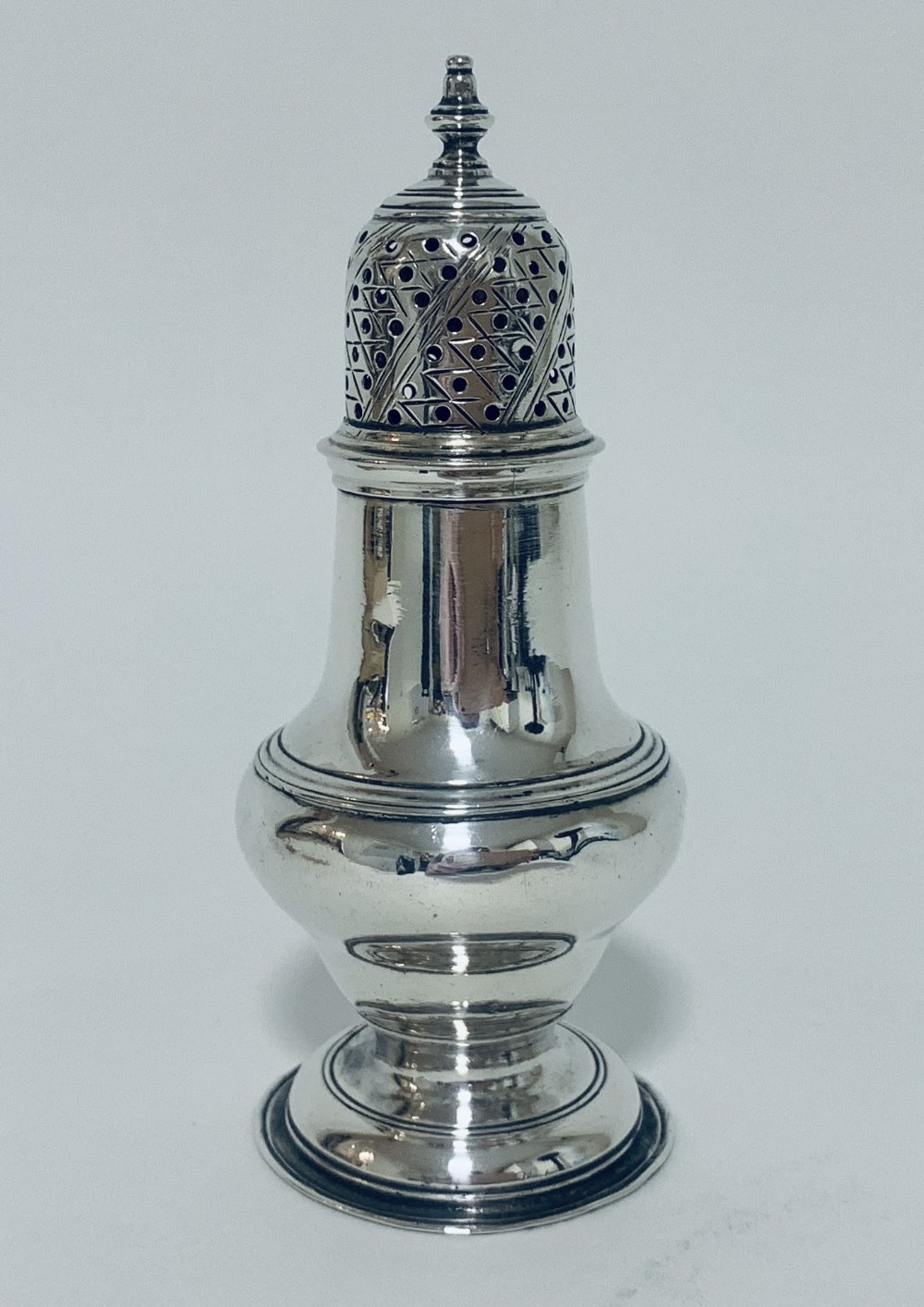 18th Century Georgian Silver Pepper Caster