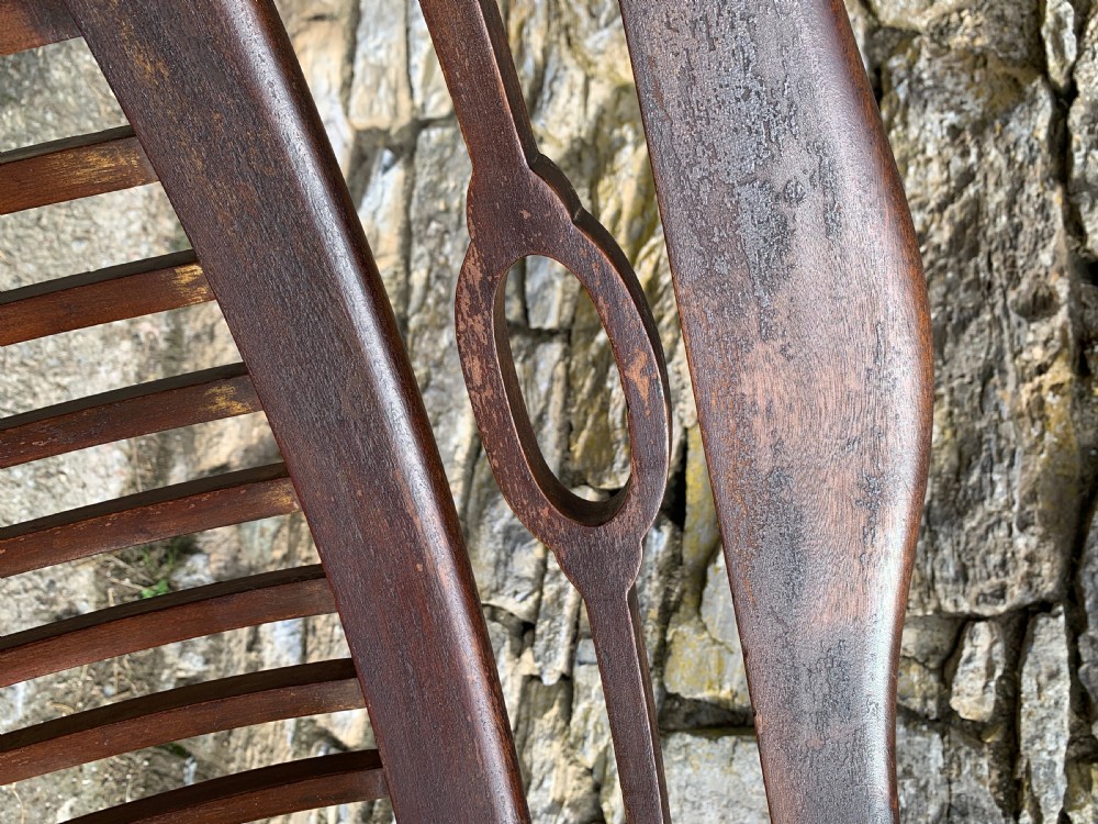 Antique Teak Folding Steamer Chair View XV