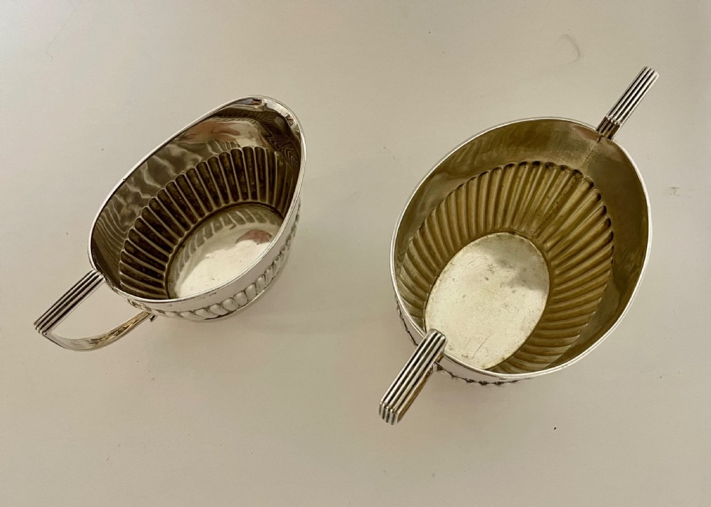 Antique Solid Sterling Silver 3 Piece Coffee Set View XIX