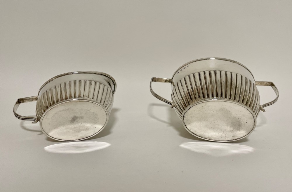 Antique Solid Sterling Silver 3 Piece Coffee Set View XX