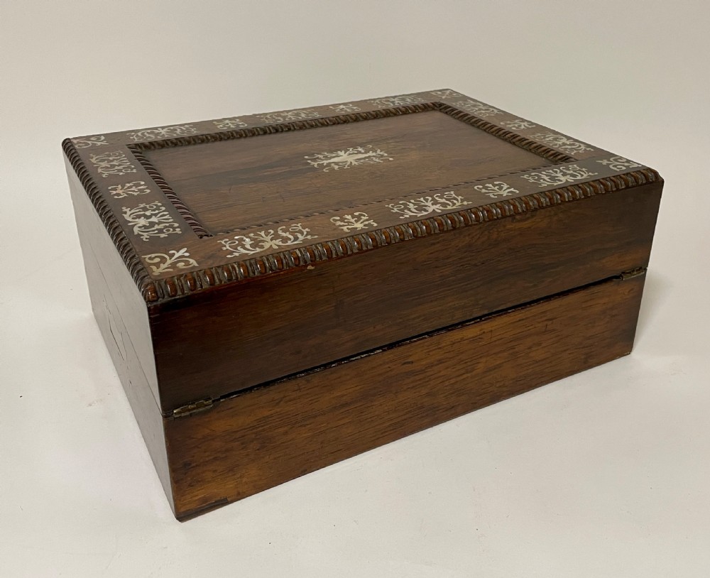 Victorian Rosewood Inlaid Writing Slope View IV