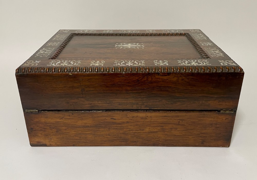 Victorian Rosewood Inlaid Writing Slope View VI