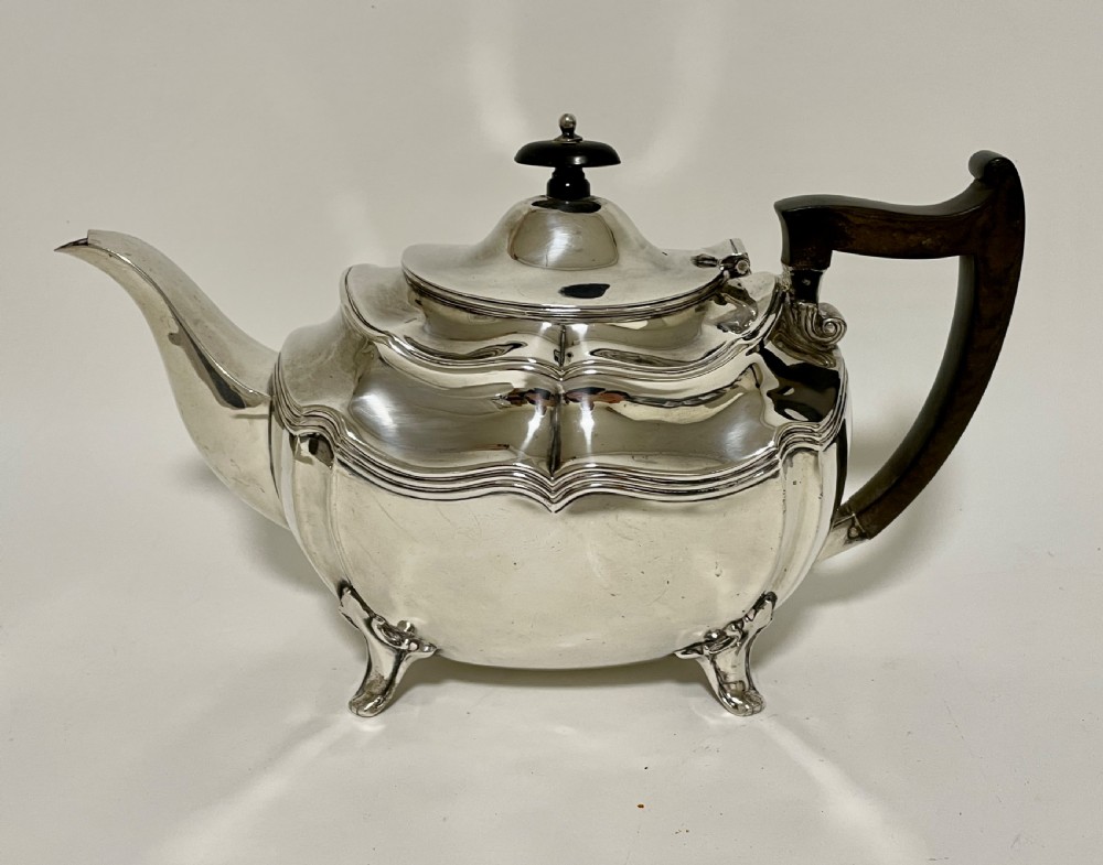 Large Antique Sterling Silver Teapot