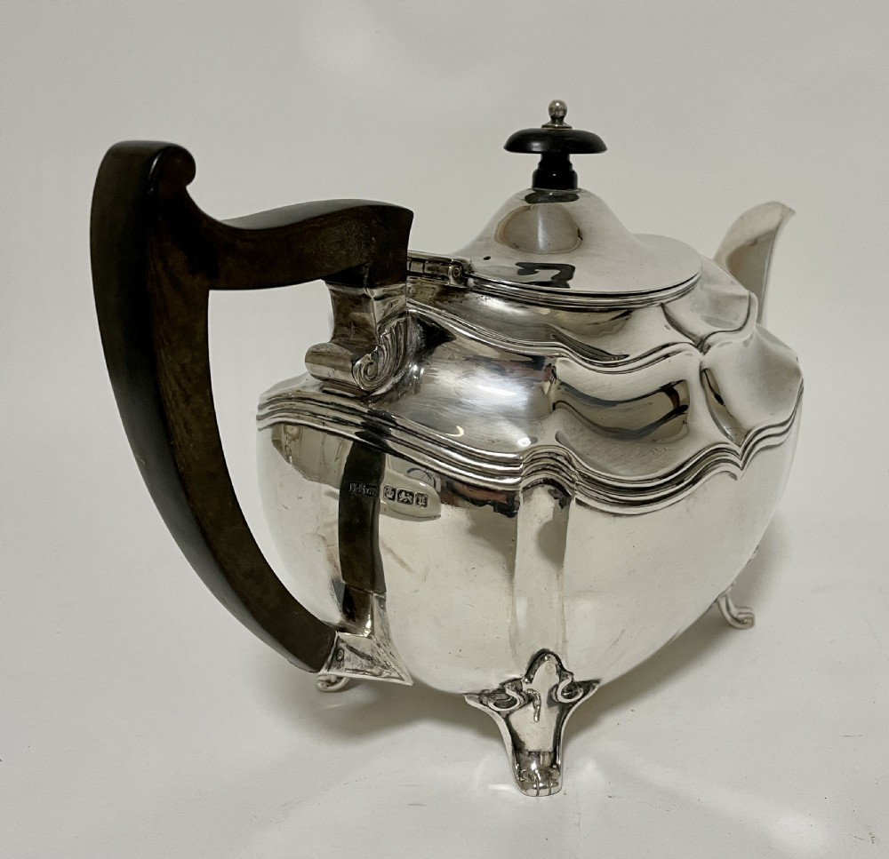 Large Antique Sterling Silver Teapot View VI