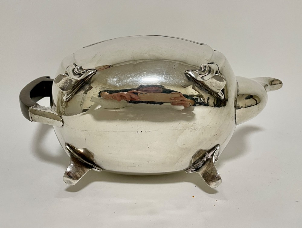 Large Antique Sterling Silver Teapot View XII