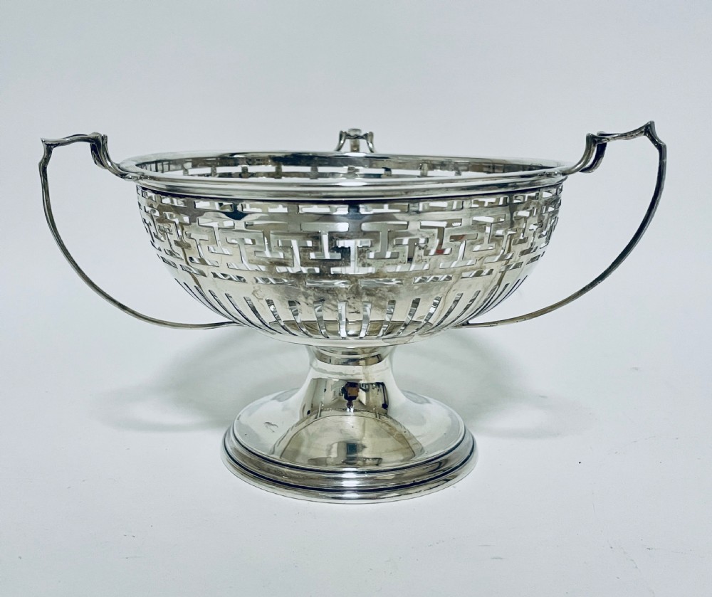 Antique Solid Sterling Silver Tazza View IV