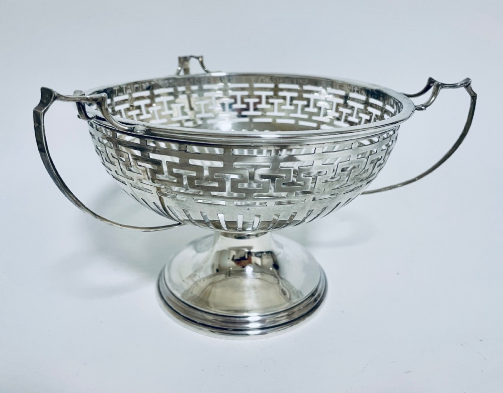 Antique Solid Sterling Silver Tazza View V