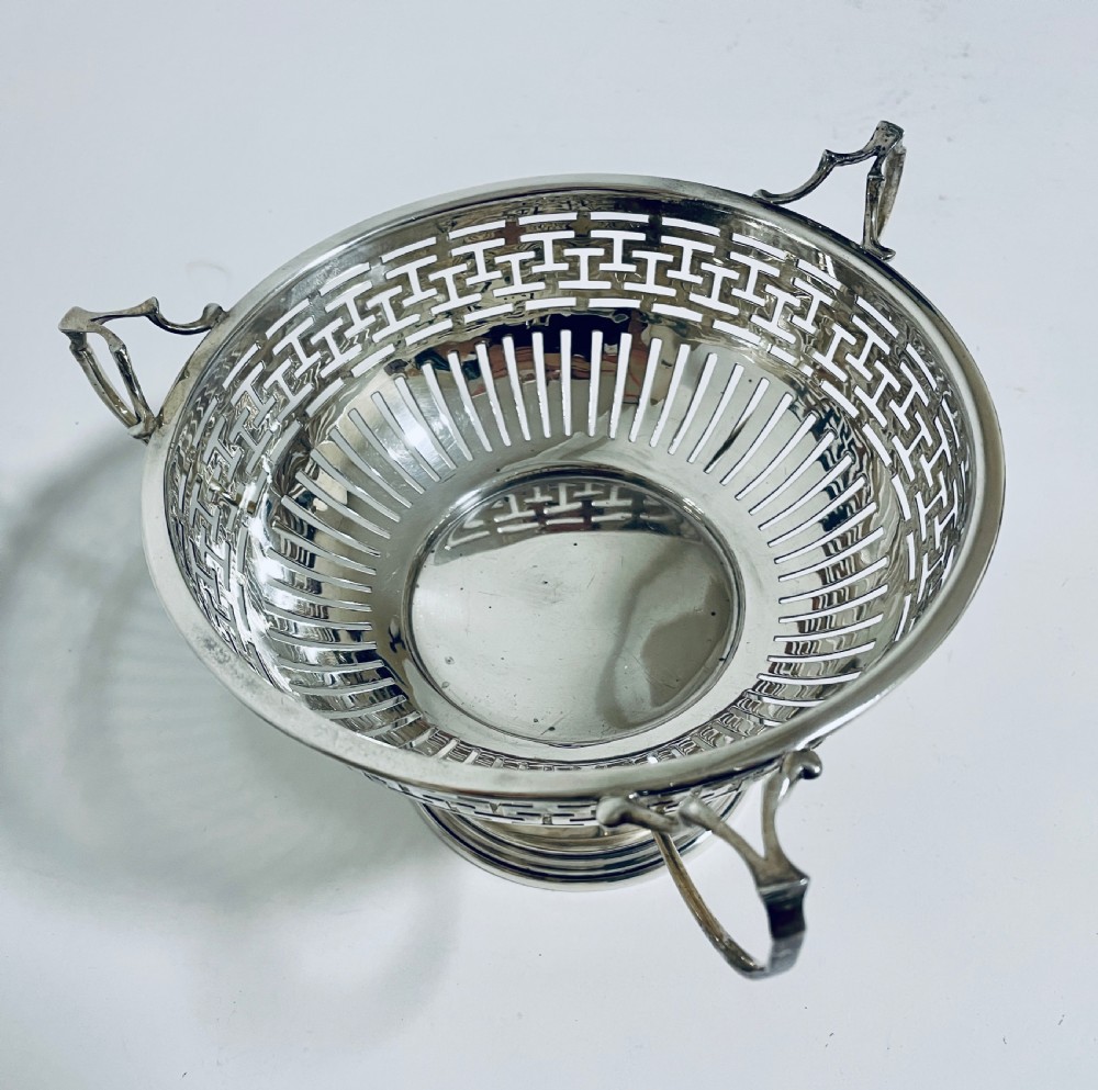 Antique Solid Sterling Silver Tazza View VII