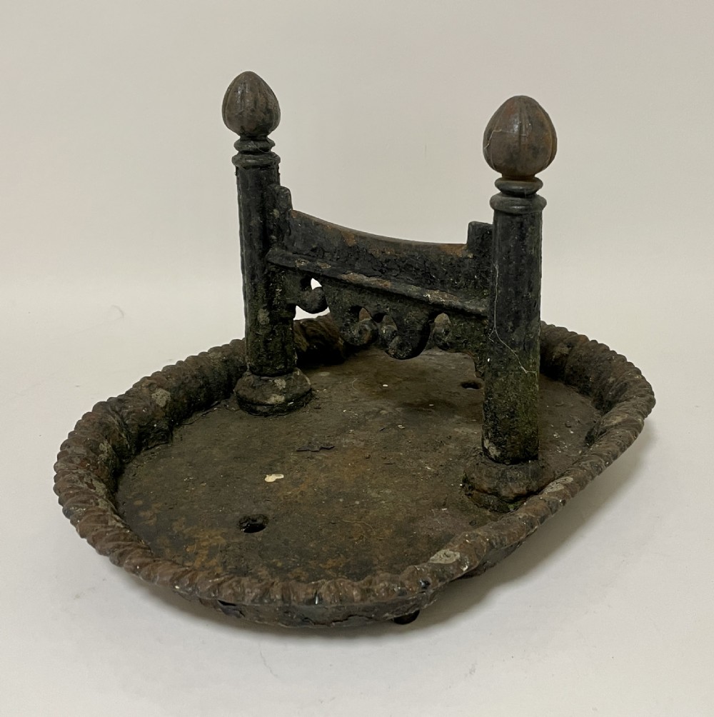 Antique Cast Iron Boot Scraper View III