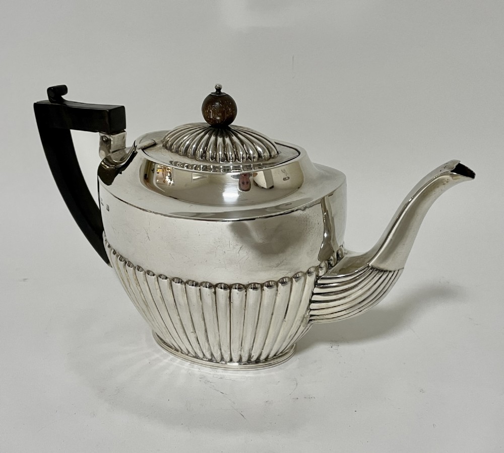 Antique Solid Sterling Silver Tea Pot View VII