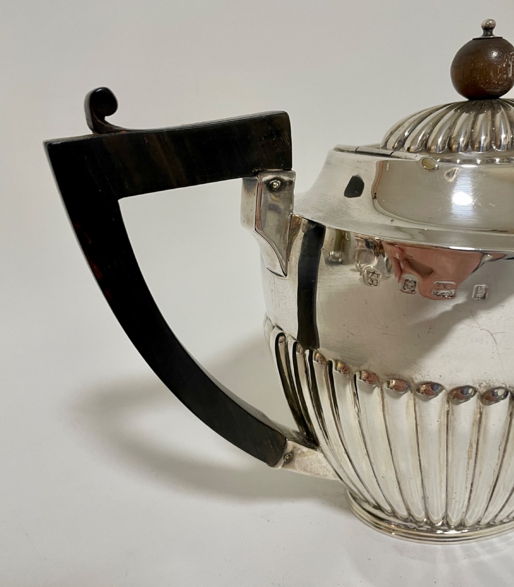 Antique Solid Sterling Silver Tea Pot View XII