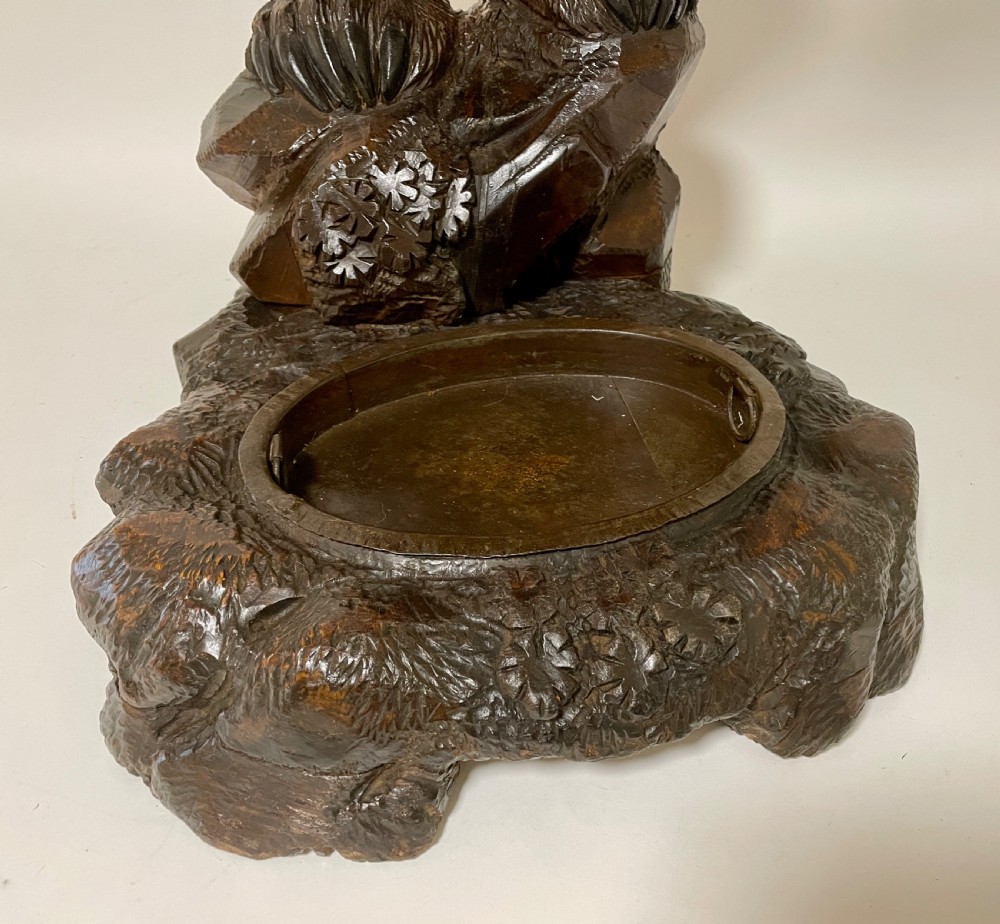 Antique Black Forest Carved Bear Stick and Umbrella Stand View XI
