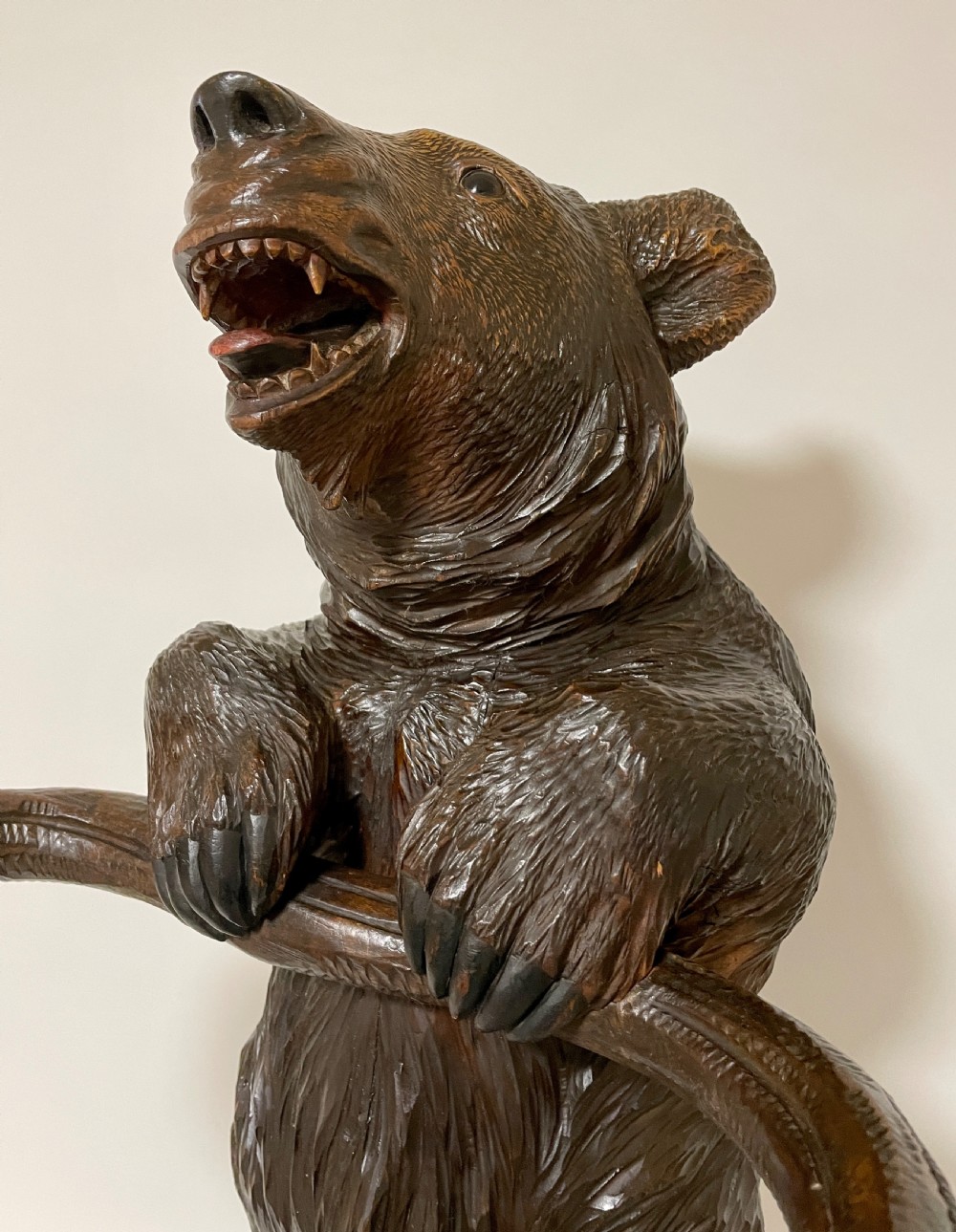 Antique Black Forest Carved Bear Stick and Umbrella Stand View XXIV