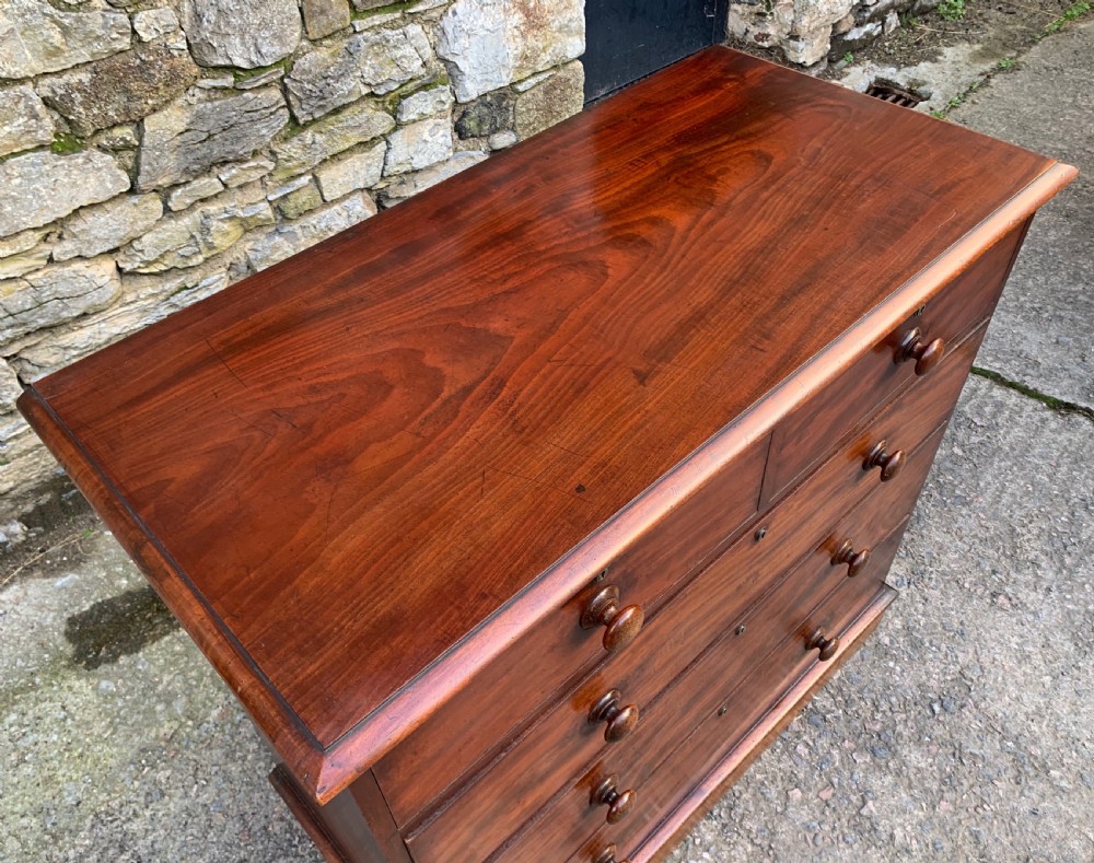 Large Victorian Mahogany Chest of Drawers View VII