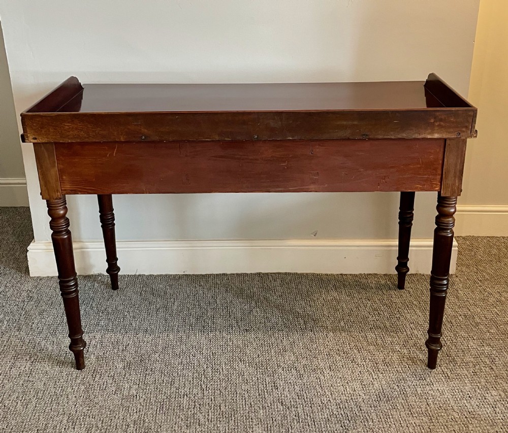 Regency Mahogany Three Drawer Table View X