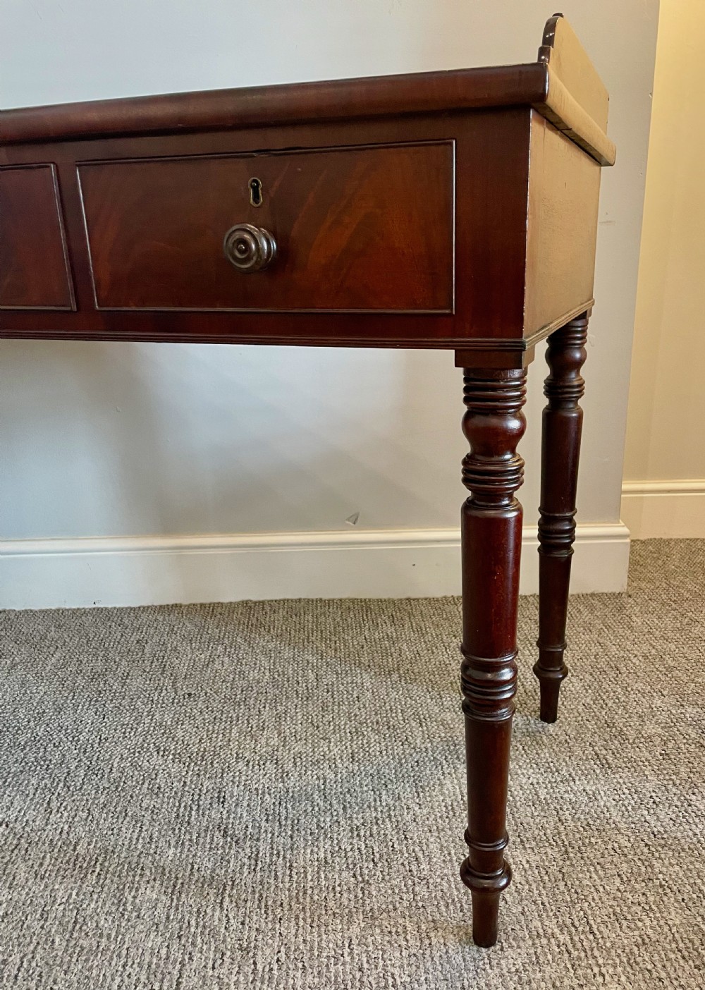Regency Mahogany Three Drawer Table View XIV