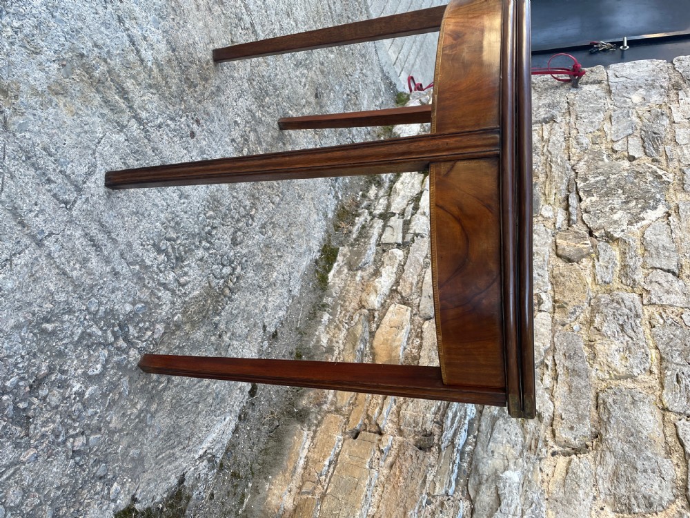 Georgian Mahogany Demi Lune Tea Table View VIII