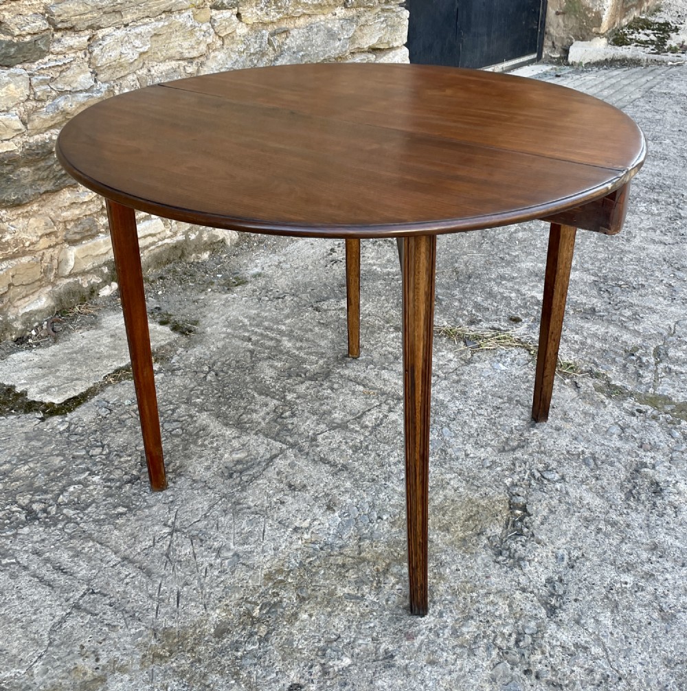 Georgian Mahogany Demi Lune Tea Table View XVI